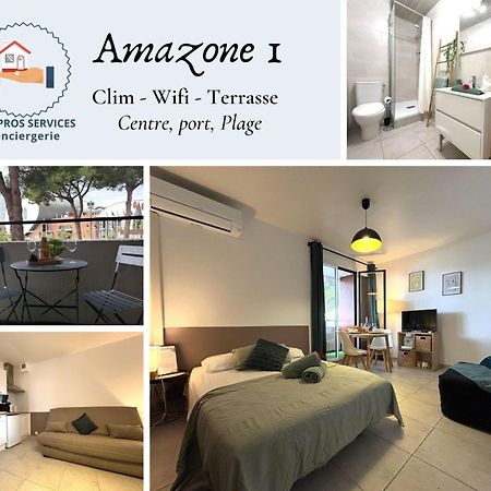 L'Amazone Studio Plein Centre Plages A 2Min Clim Wifi Sur Le Port - Top Prosconciergerie- La Grande-Motte Zewnętrze zdjęcie